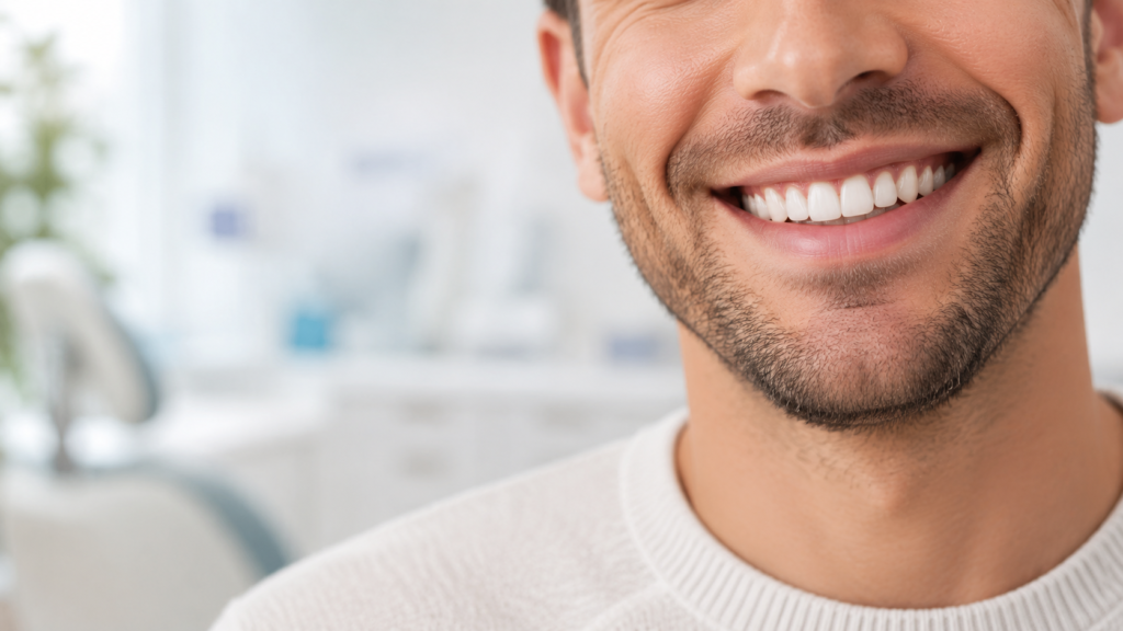 Porcelain crowns: a natural-looking smile at MK Dental Studio in Fulshear, TX