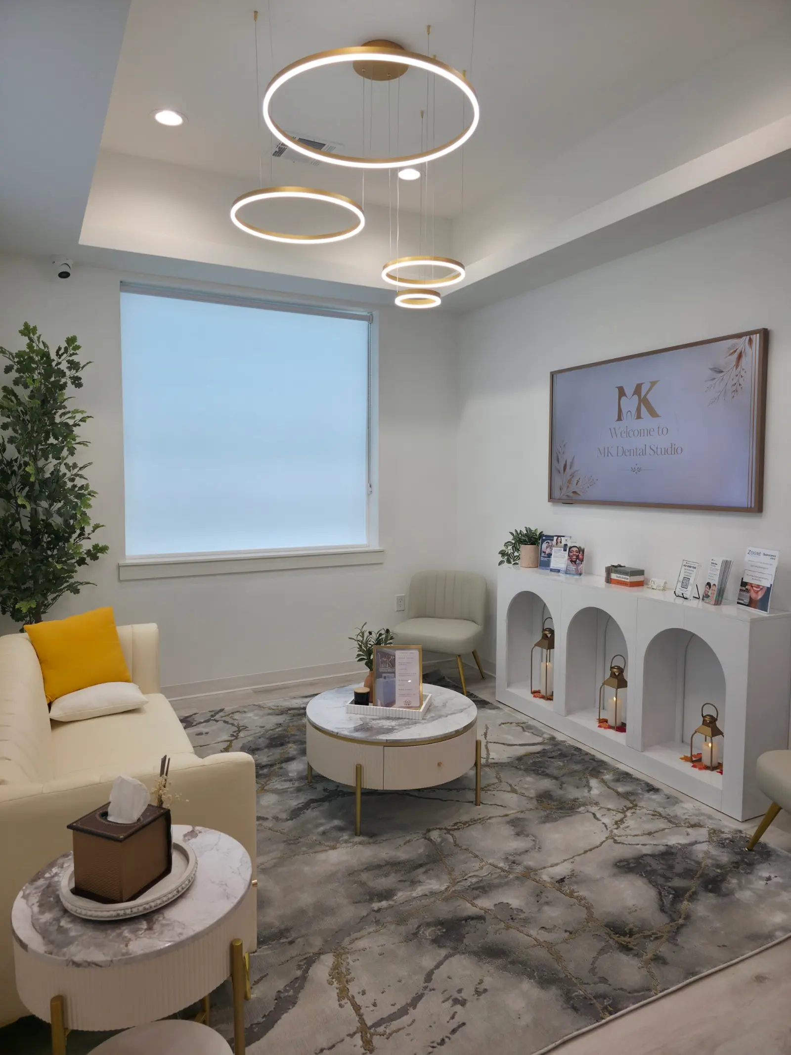 Cross Creek Ranch patients are welcome in the lounge at MK Dental Studio in Fulshear, TX